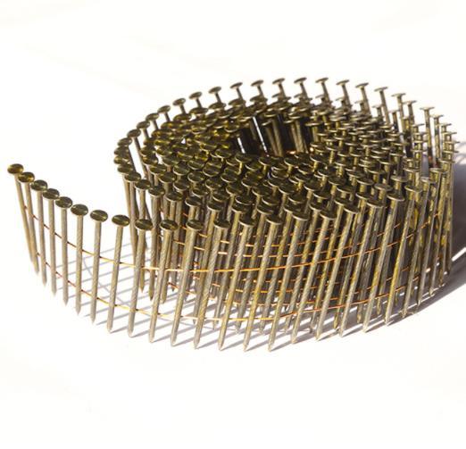 2 1/4&prime; &prime; X. 099&prime; &prime; Wire Pallet Coil Nails Clavos Helicoidales Screw Shank Diamond Point