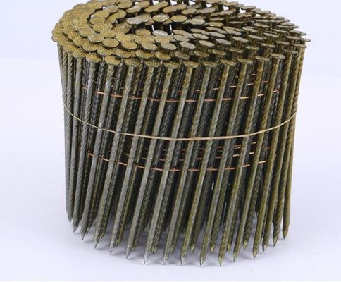Good price Pallet Coil Wire Nails Yellow Zinc White Pallet Screw Shank Coil Nails online