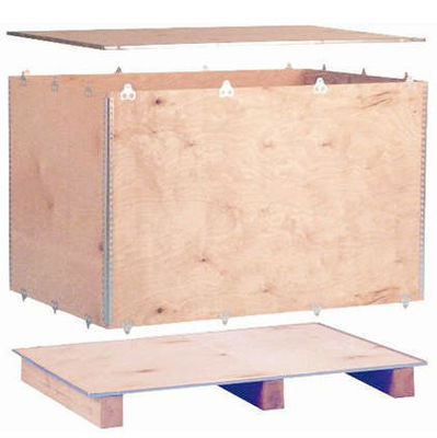 Good price Fumigation Wooden Box Pallets Plywood Box Fumigated Wooden Case For Easy Lifting online