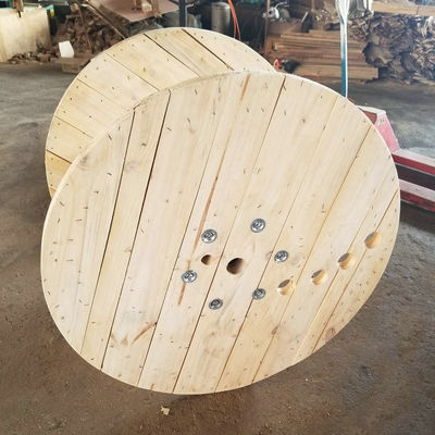Good price Solid Wooden Cable Drum ISO9001 Giant Wooden Cable Reel 4 Way online