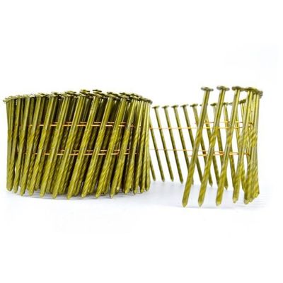 Good price 15 Degree Galvanized Coil Nail Smooth Twisted Screw Spiral Shank 3 4 Coil Roofing Nails online
