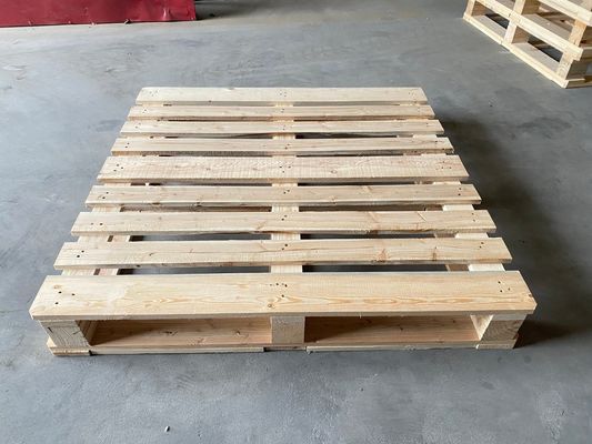 Good price 1200 X 1000 X 130mm 4 Way Wooden Pallet Strong Structure Euro Epal Solid Wooden Pallets online