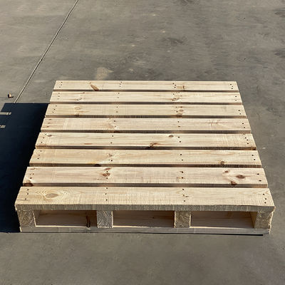 Good price Fumigation Free Export Wood Pallet Moisture Proof Warehouse Forklift Card Board Two Way Logistics Wooden Frame - Customized Size online