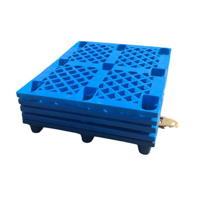 quality Light Duty Recycled HDPE Nine Feet Nestable One Way Export Plastic Pallet 4 Way Entry Plastic Pallet factory